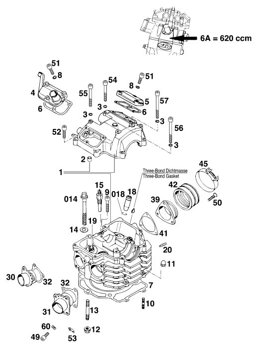 Náhled schématu CYLINDER HEAD