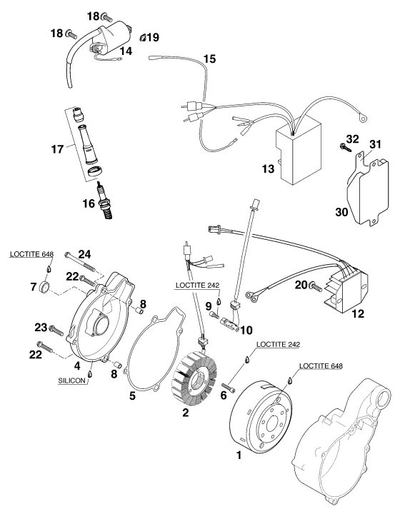 Náhled schématu IGNITION SYSTEM