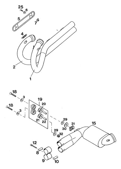 Náhled schématu EXHAUST SYSTEM