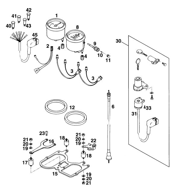 Náhled schématu INSTRUMENTS / LOCK SYSTEM