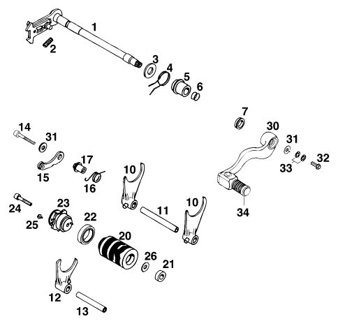 Náhled schématu SHIFTING MECHANISM