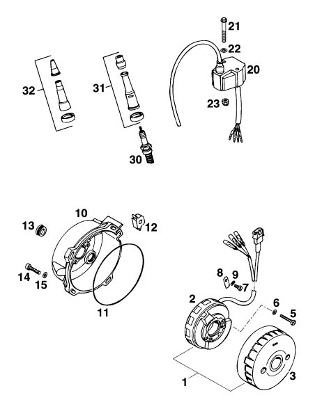 Náhled schématu IGNITION SYSTEM