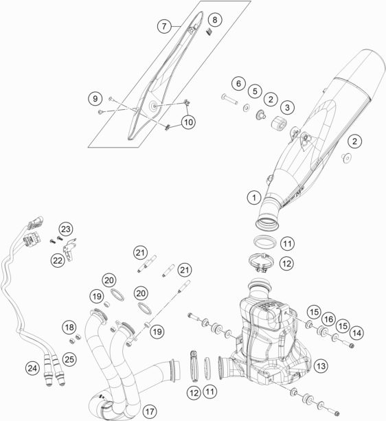 Náhled schématu EXHAUST SYSTEM