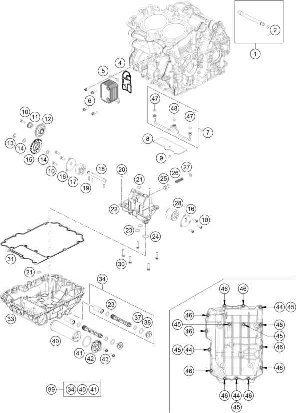 Náhled schématu LUBRICATING SYSTEM