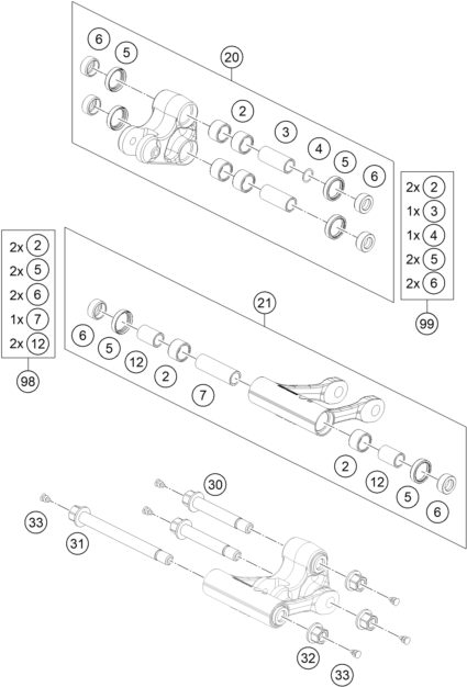 Náhled schématu PRO LEVER LINKING