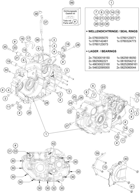 Náhled schématu ENGINE CASE