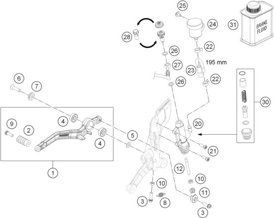 Náhled schématu REAR BRAKE CONTROL