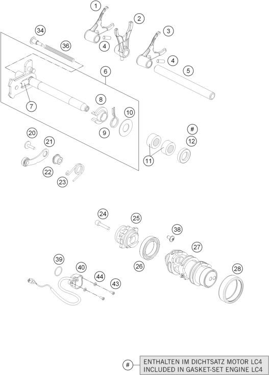 Náhled schématu SHIFTING MECHANISM