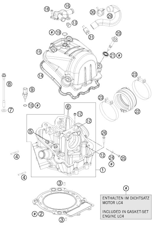 Náhled schématu CYLINDER HEAD