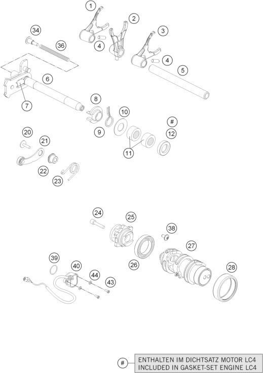 Náhled schématu SHIFTING MECHANISM