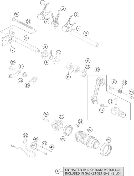 Náhled schématu SHIFTING MECHANISM
