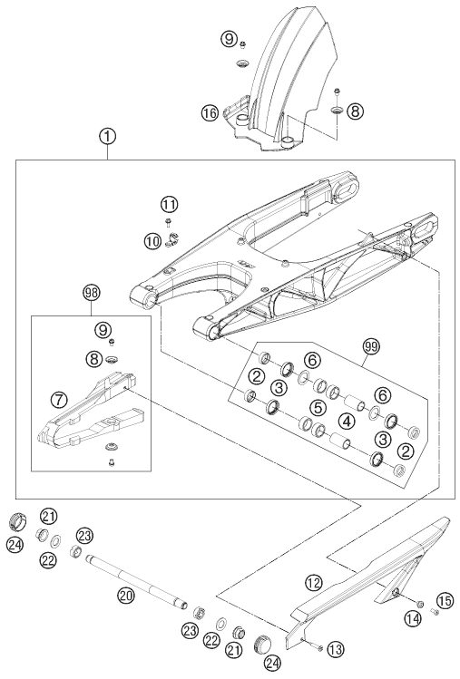 Náhled schématu SWING ARM