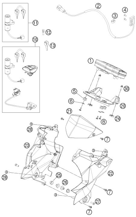 Náhled schématu INSTRUMENTS / LOCK SYSTEM