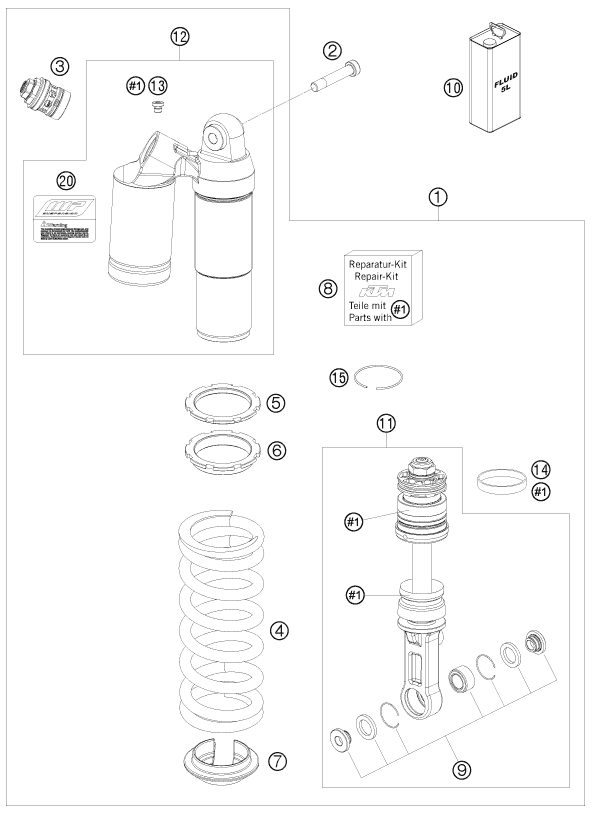Náhled schématu SHOCK ABSORBER