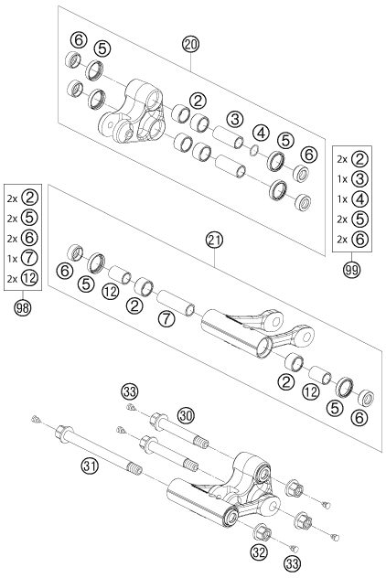 Náhled schématu PRO LEVER LINKING