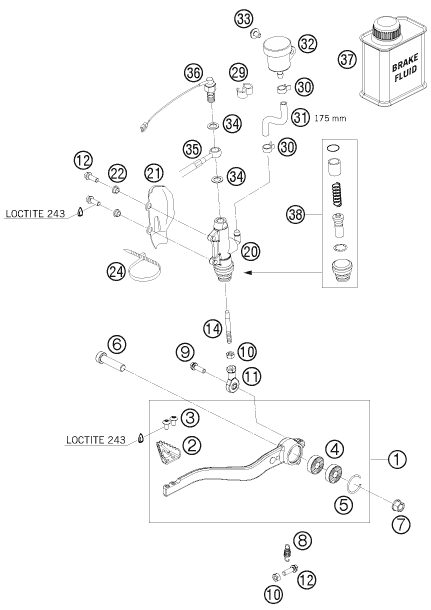 Náhled schématu REAR BRAKE CONTROL
