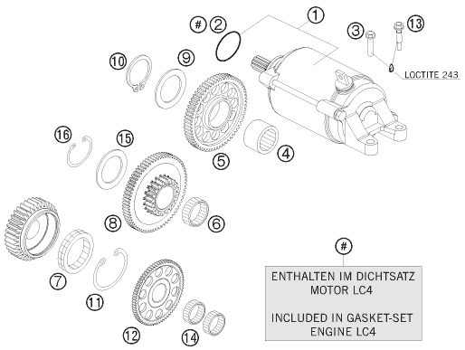Náhled schématu ELECTRIC STARTER