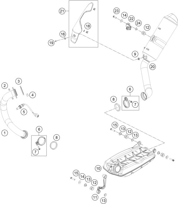 Náhled schématu EXHAUST SYSTEM
