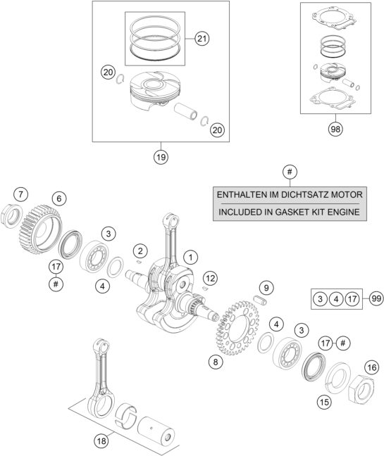 Náhled schématu CRANKSHAFT, PISTON