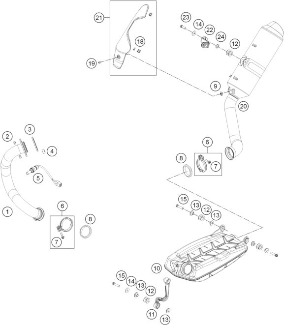 Náhled schématu EXHAUST SYSTEM