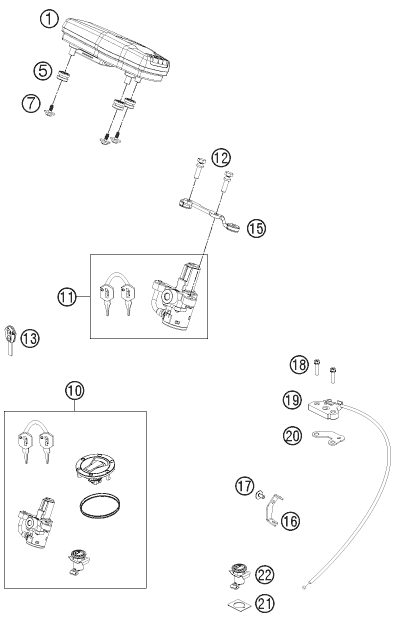 Náhled schématu INSTRUMENTS / LOCK SYSTEM