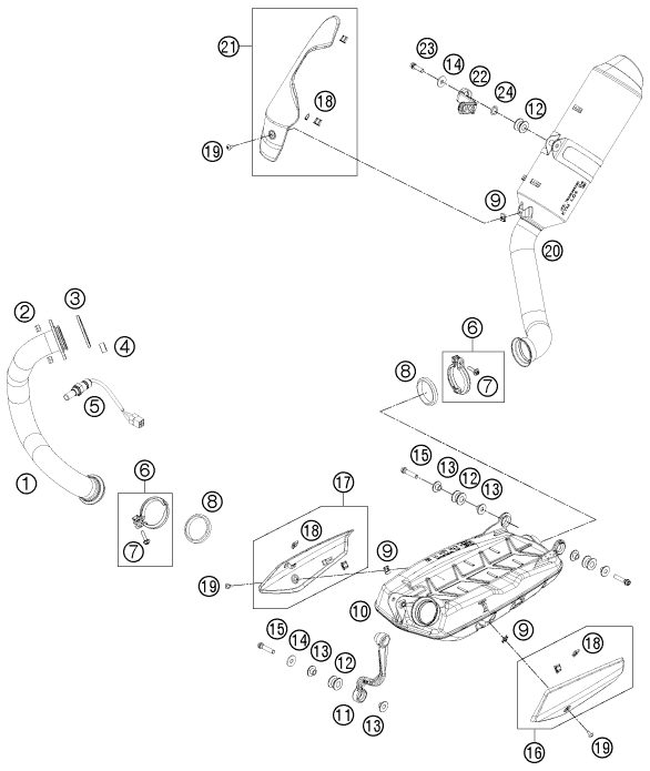 Náhled schématu EXHAUST SYSTEM