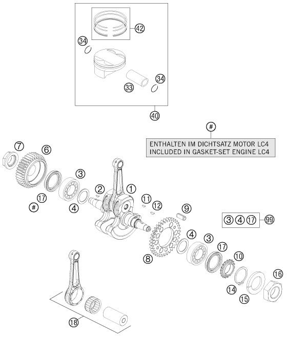 Náhled schématu CRANKSHAFT, PISTON