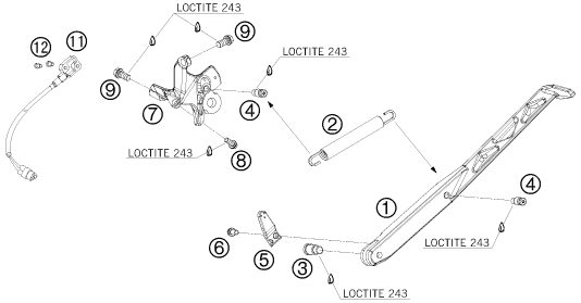 Náhled schématu SIDE / CENTER STAND