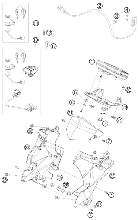 Náhled schématu INSTRUMENTS / LOCK SYSTEM