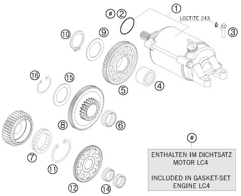Náhled schématu ELECTRIC STARTER