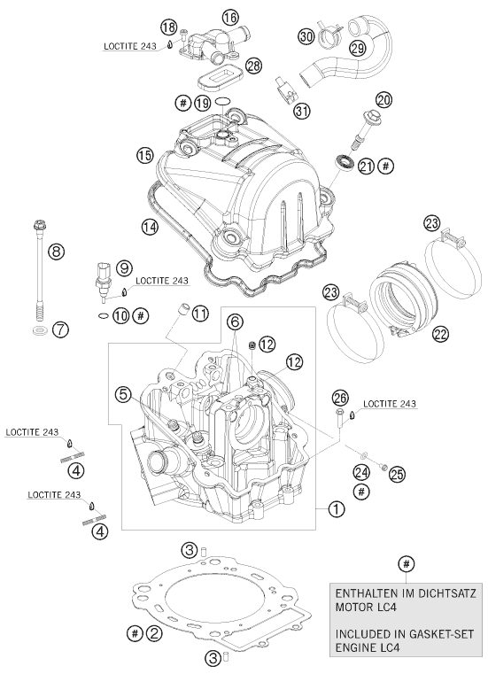 Náhled schématu CYLINDER HEAD