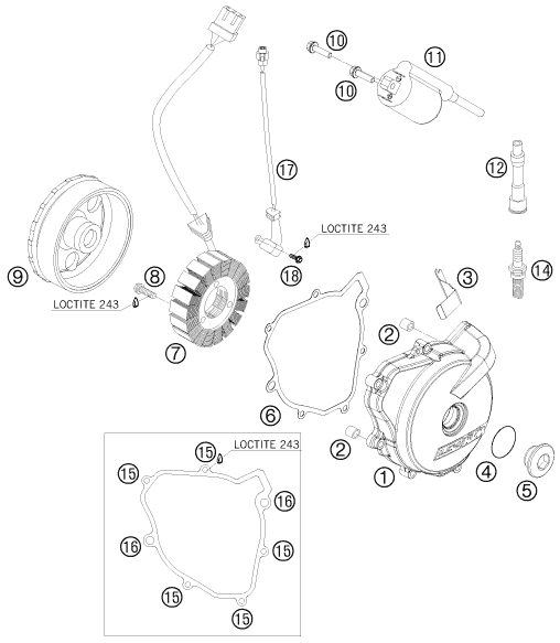 Náhled schématu IGNITION SYSTEM