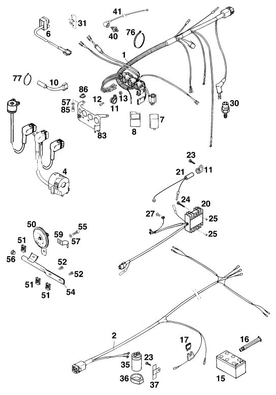 Náhled schématu WIRING HARNESS
