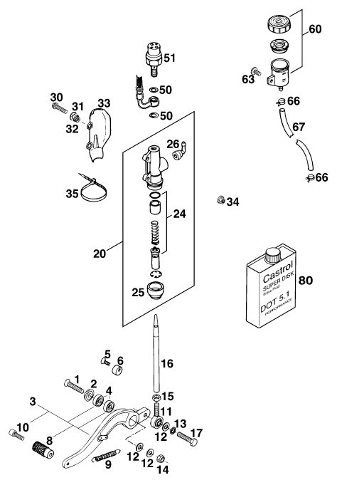 Náhled schématu REAR BRAKE CONTROL