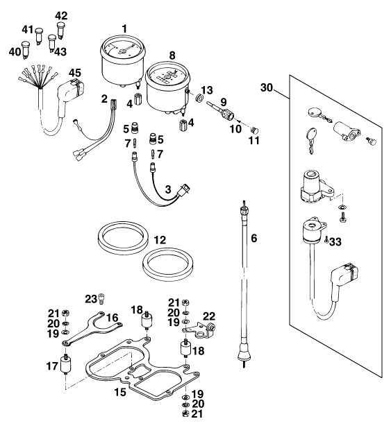 Náhled schématu INSTRUMENTS / LOCK SYSTEM