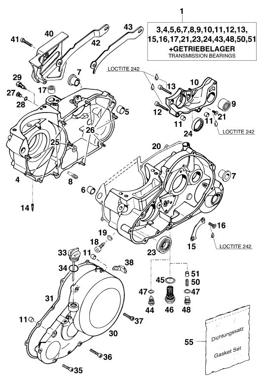 Náhled schématu ENGINE CASE