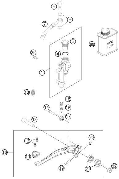 Náhled schématu REAR BRAKE CONTROL