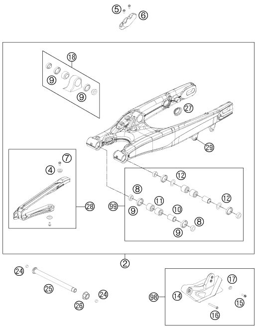 Náhled schématu SWING ARM