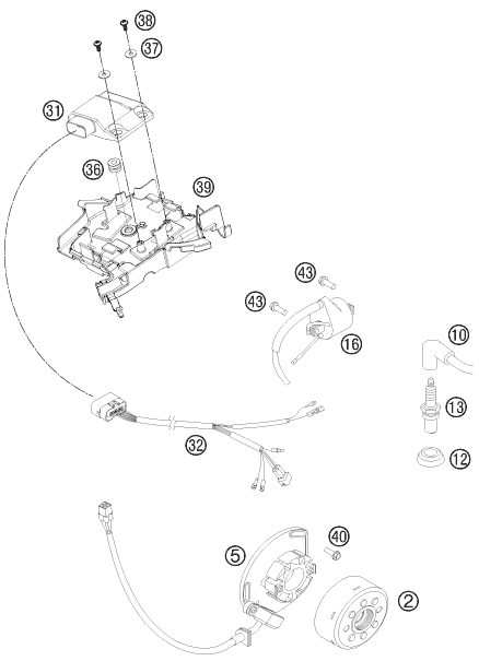 Náhled schématu IGNITION SYSTEM