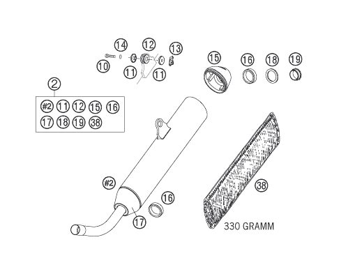 Náhled schématu EXHAUST SYSTEM
