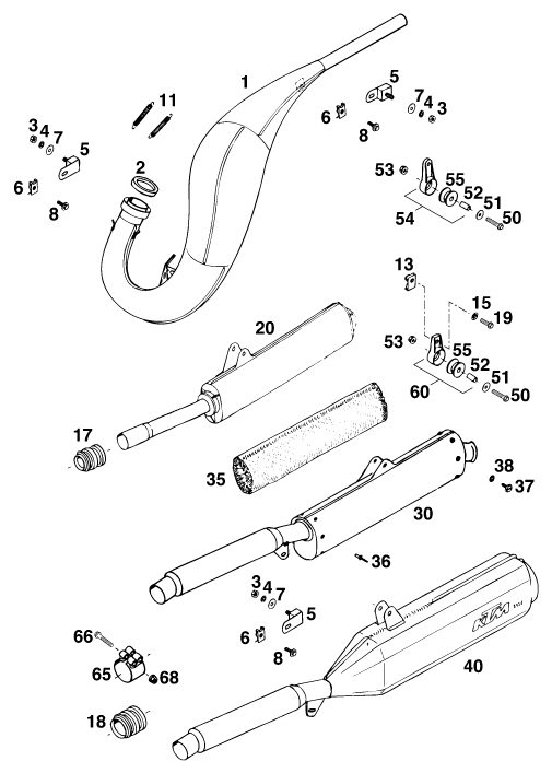 Náhled schématu EXHAUST SYSTEM