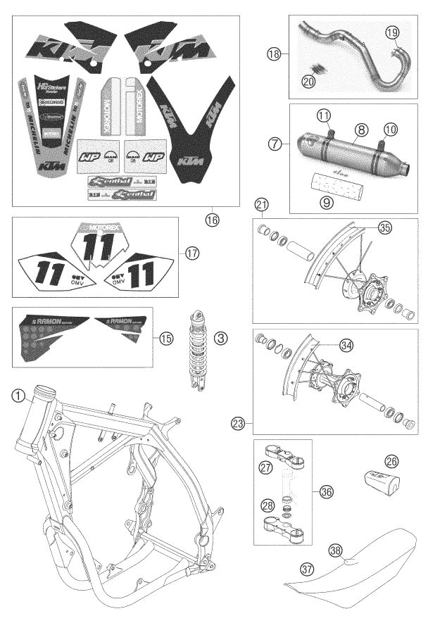 Náhled schématu NEW PARTS