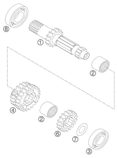 Náhled schématu TRANSMISSION I - MAIN SHAFT