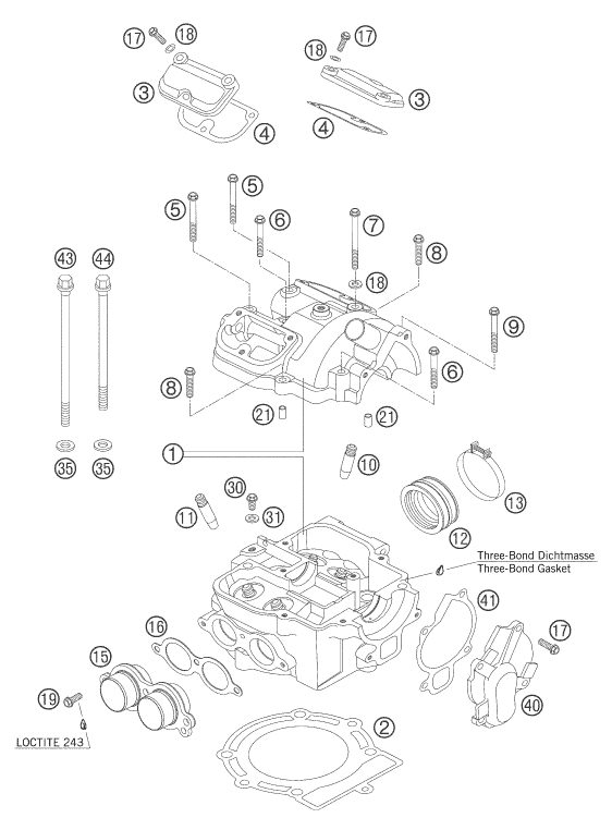 Náhled schématu CYLINDER HEAD
