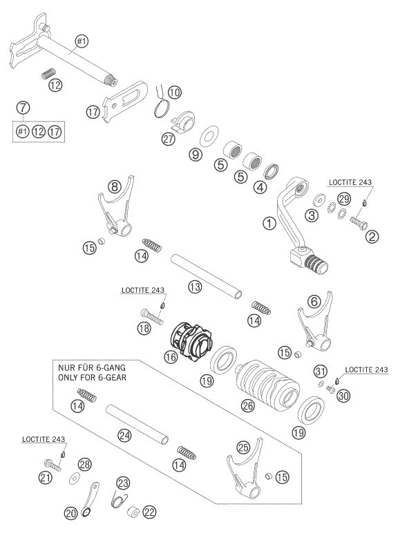 Náhled schématu SHIFTING MECHANISM