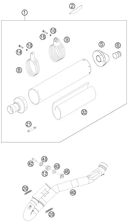 Náhled schématu EXHAUST SYSTEM