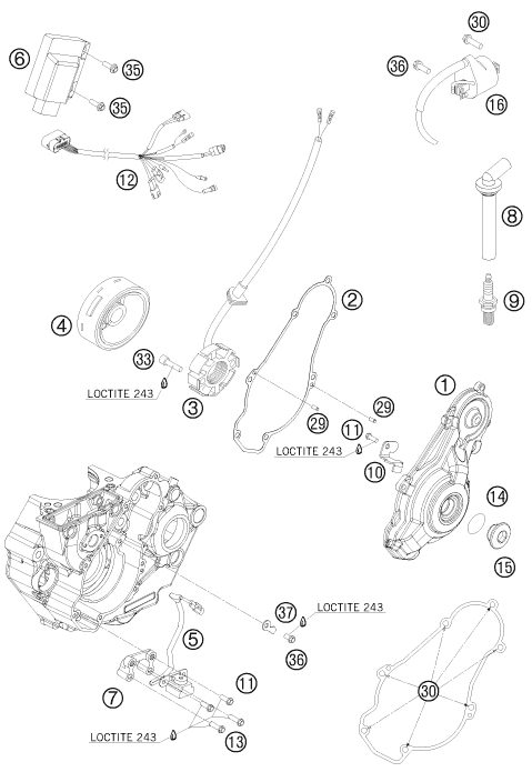 Náhled schématu IGNITION SYSTEM