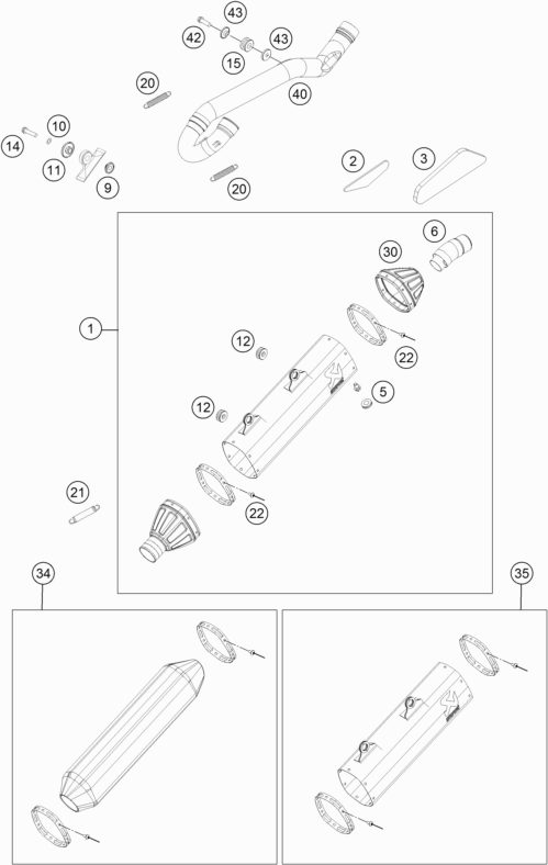 Náhled schématu EXHAUST SYSTEM