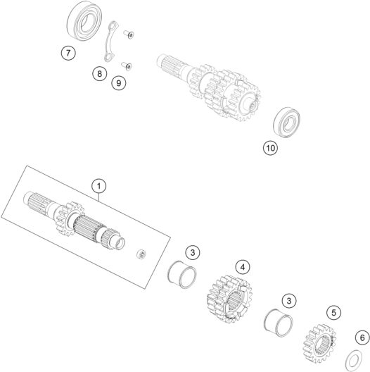 Náhled schématu TRANSMISSION I - MAIN SHAFT