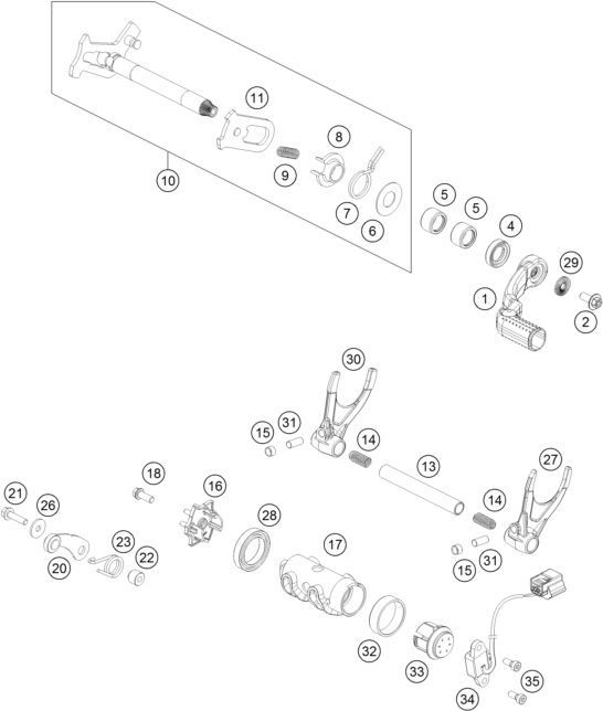 Náhled schématu SHIFTING MECHANISM
